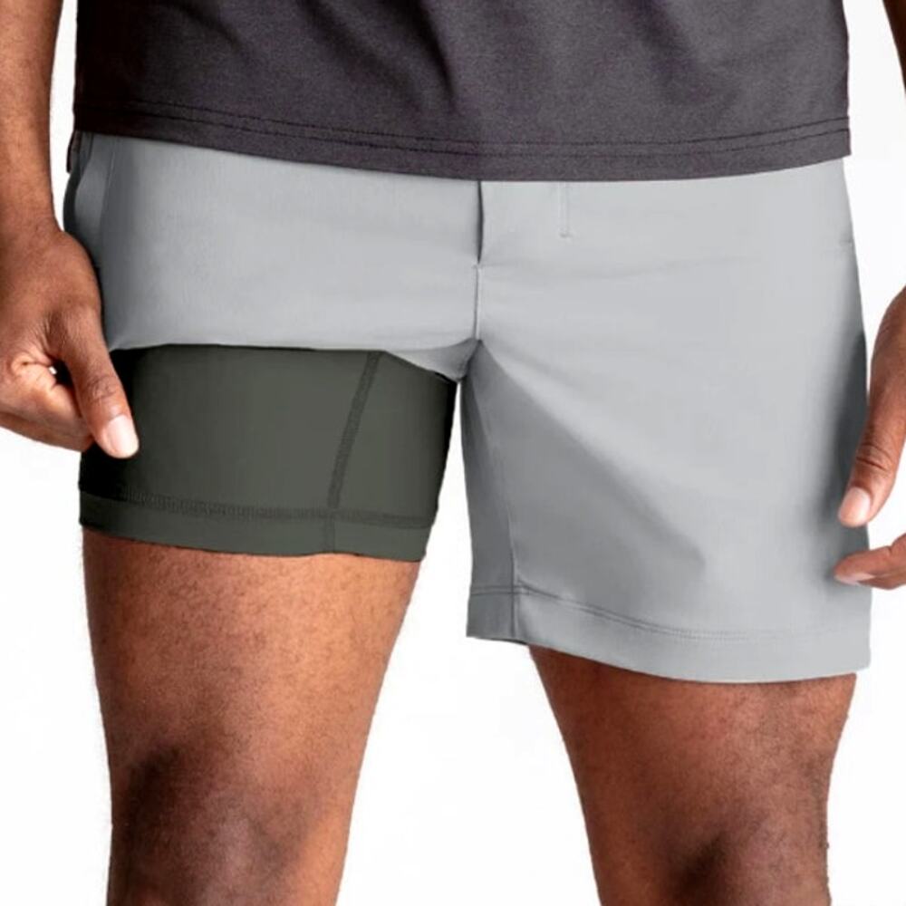 Birddogs The Second Winds Khaki Shorts w/ Liner Light Gray Size M